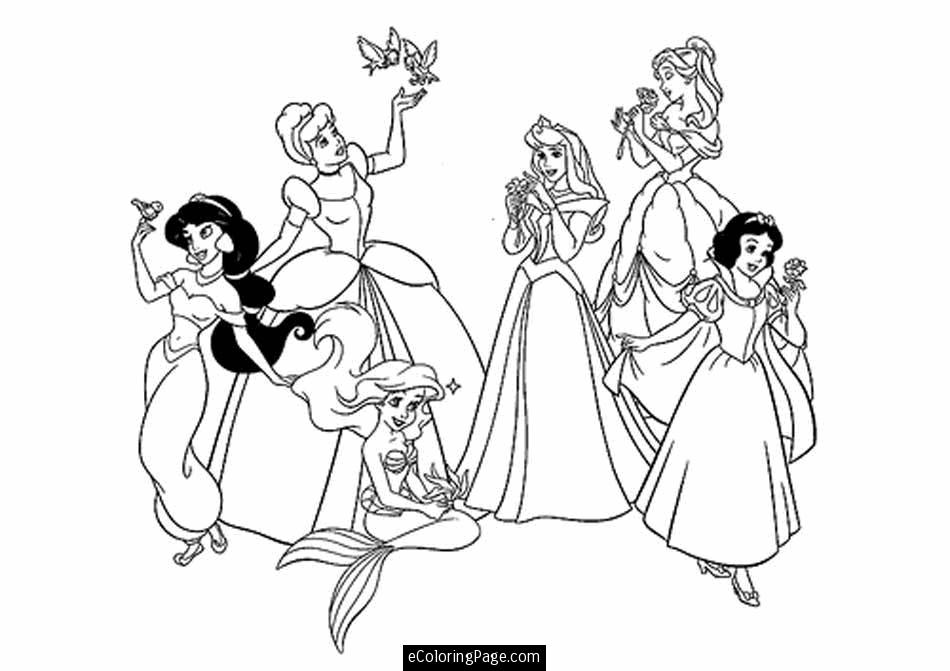 Mesmerizing world of Disney Princess 20 Disney Princess coloring pages